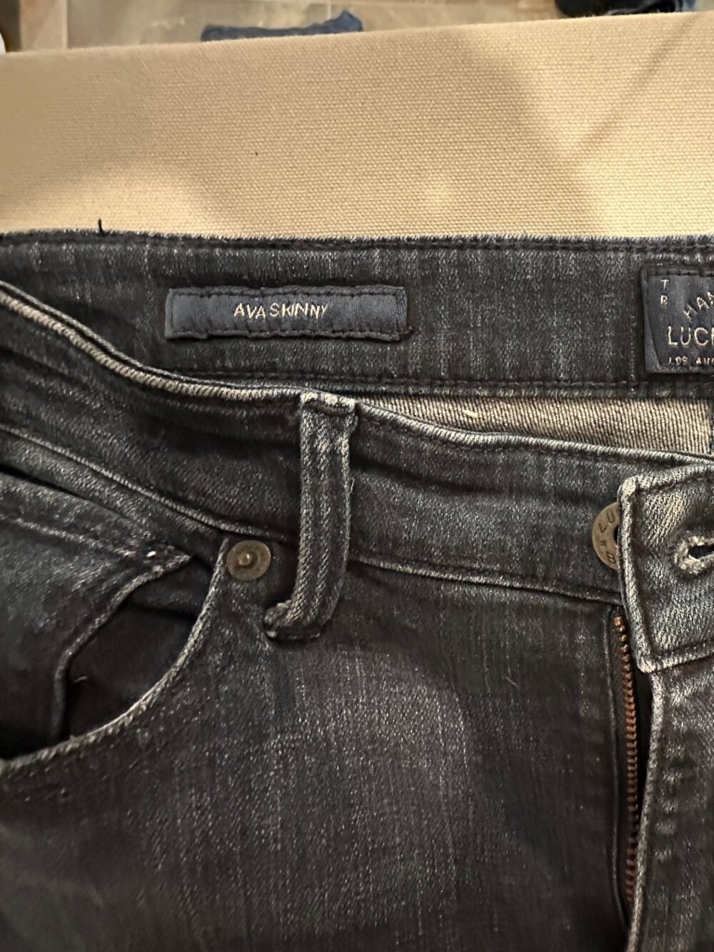 Lucky Brand Ava Skinny Dark Blue Denim Jeans Size 4/27 Ankle